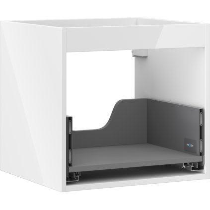Mexen Box-A, fali szekrény 50 cm, 1 fiók, fényes fehér, 91AX0-0500-470-1-00