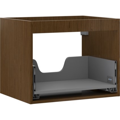 Mexen Box-A, fali szekrény 60 cm, 1 fiók, diófa, 91AX0-0600-470-1-86