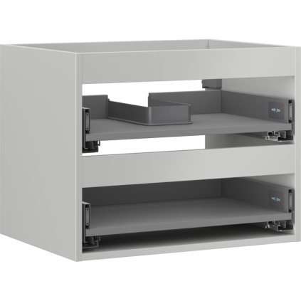 Mexen Box-A, fali szekrény 60 cm, 2 fiók, matt szürke, 91AX0-0600-470-2-62