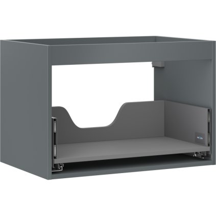 Mexen Box-A, fali szekrény 70 cm, 1 fiók, grafit matt, 91AX0-0700-470-1-66