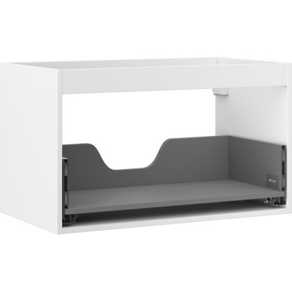 Mexen Box-A, fali szekrény 80 cm, 1 fiók, matt fehér, 91AX0-0800-470-1-01