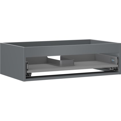 Mexen Box-A, fali szekrény 80 cm, 1 fiók, grafit matt, 91AX0-0800-235-1-66