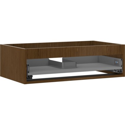 Mexen Box-A, fali szekrény 80 cm, 1 fiók, diófa, 91AX0-0800-235-1-86