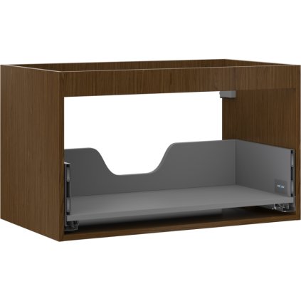 Mexen Box-A, fali szekrény 80 cm, 1 fiók, diófa, 91AX0-0800-470-1-86