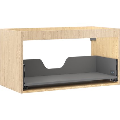 Mexen Box-A, fali szekrény 90 cm, 1 fiók, tölgyfa, 91AX0-0900-470-1-81