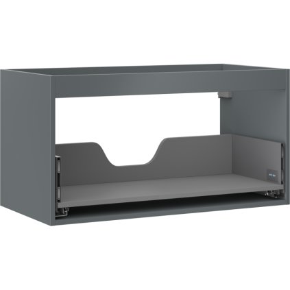 Mexen Box-A, fali szekrény 90 cm, 1 fiók, grafit matt, 91AX0-0900-470-1-66