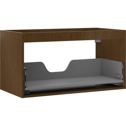 Mexen Box-A, fali szekrény 90 cm, 1 fiók, diófa, 91AX0-0900-470-1-86