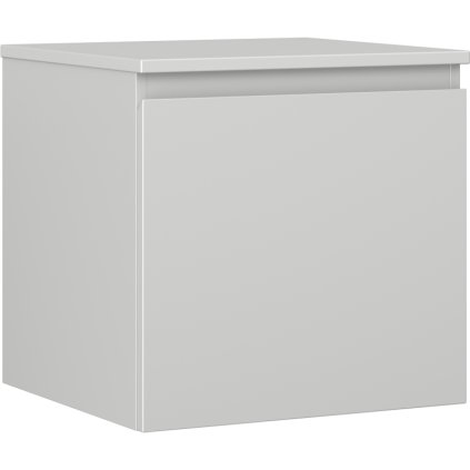 Mexen Orio, fürdőszobaszekrény 50 cm felső résszel, 1 fiókkal, matt szürke, 91A10-05047-1-BFC62