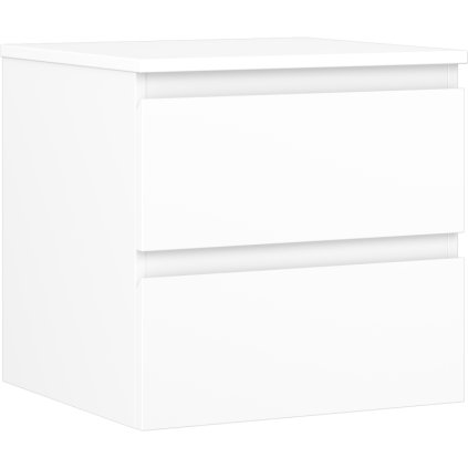 Mexen Orio, fürdőszobaszekrény 50 cm felsőrésszel, 2 fiókkal, matt fehér, 91A10-05047-2-BFFC01