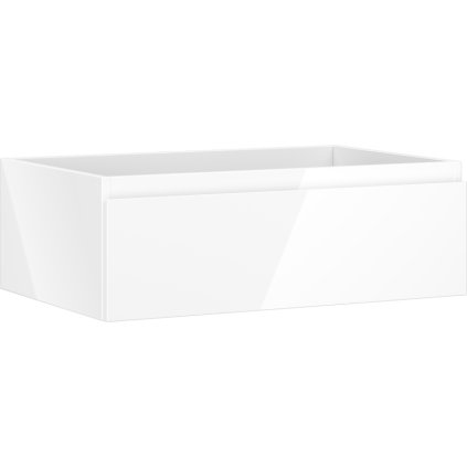 Mexen Orio, fürdőszobaszekrény 70 cm, 1 fiók, fényes fehér, 91A10-07023-1-BF00