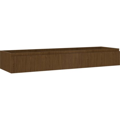 Mexen Rivel, fürdőszobaszekrény 160 cm, 1 fiók, rovátkolt, diófa, 91A20-16023-1-BF86