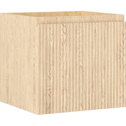 Mexen Rivel, fürdőszobaszekrény 50 cm, 1 fiók, rovátkolt, tölgyfa, 91A20-05047-1-BF81