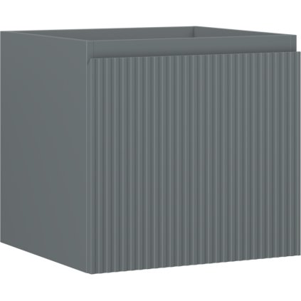 Mexen Rivel, fürdőszobaszekrény 50 cm, 1 fiók, rovátkolt, grafit matt, 91A20-05047-1-BF66