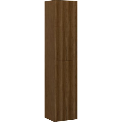 Mexen Rivel, fürdőszobai lábazat 35 cm, 2 ajtós, hornyolt, diófa, 91A21-03016-2-BF86