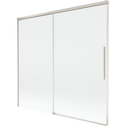 Mexen Rox, kétszárnyú tolóajtós kádparaván 170 x 150 cm, 8 mm-es átlátszó üveg, acélprofil, 8C9-170-001-97-00