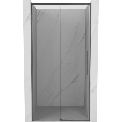 Mexen Rox, tolóajtó zuhanykabinhoz 120 cm, 8 mm-es átlátszó üveg, grafit profil, 8C2-120-000-95-00