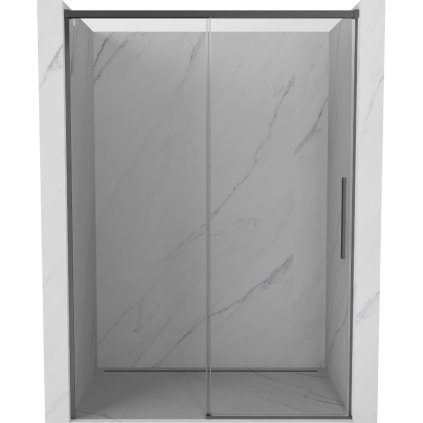 Mexen Rox, tolóajtó zuhanykabinhoz 160 cm, 8 mm-es átlátszó üveg, grafit profil, 8C2-160-000-95-00