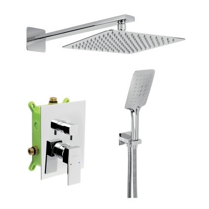 Novaservis - Fal alatti zuhanygarnitúra, króm, SET36051R, 0