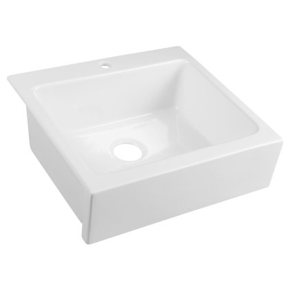 Sapho, ARYA kerámia mosogató csaplyukkal 66x62cm, fehér, 50166