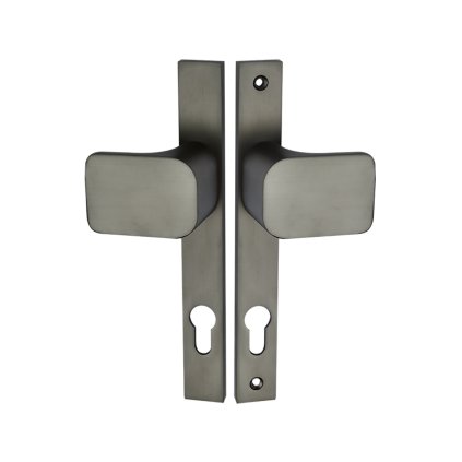 Kuchinox Magnat, ajtókilincs/kilincs hosszú szerelvényen cilinderbetéthez, grafit, LAV-KGR_565S