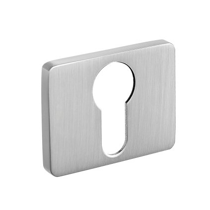 Kuchinox, kilincsrozetta cilinderbetétnek való furattal, szálcsiszolt acél, LAV-LP2_302A