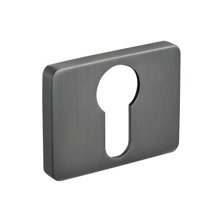 Kuchinox, kilincsrozetta cilinderbetétnek való furattal, grafit, LAV-LP2_502A