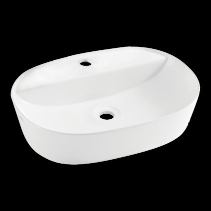 Invena Halia, pultra szerelhető mosdó 500x380x120 mm, fényes fehér, INV-CE-18-001-C