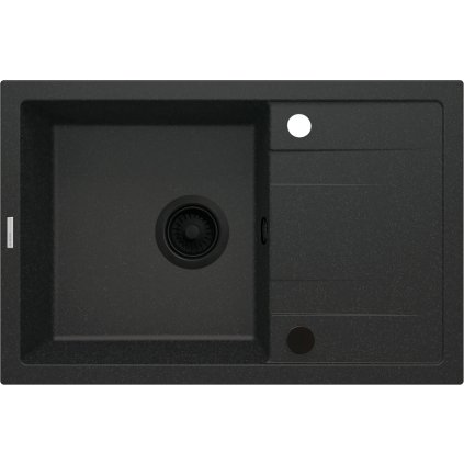 Deante Corio, 1 rekeszes gránit mosogató 670x440x175 mm, grafit, DEA-ZRC_G113