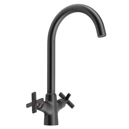 Sapho, XELLA álló mosogatócsaptelep, grafit, XE603GM