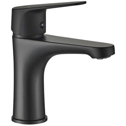 Kuchinox SAGRA, mosdócsaptelep ClickClack lefolyódugós, matt fekete, LAV-BQR_722D