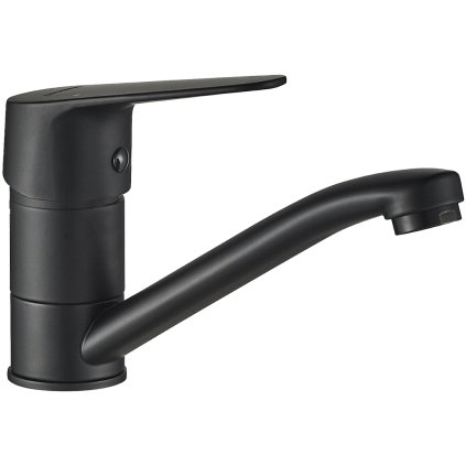 Kuchinox SAGRA, mosdócsaptelep forgó kifolyóval, matt fekete, LAV-BQR_726D