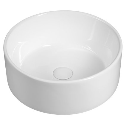 Sapho, Kerámia pultra szerelhető mosdó, 40 cm átmérőjű, fehér, FB48150