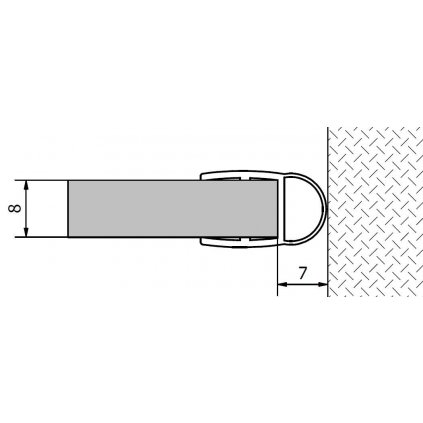 99360 polysan akrylove tesnenie medzi sklo a stenu dlzka 2000mm na 8mm sklo 307a 08