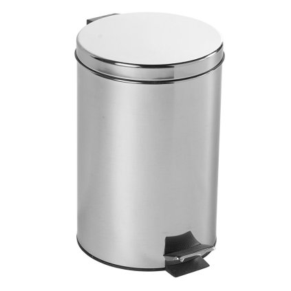 Aqualine, SIMPLE LINE kerek hulladékgyűjtő 12 l, rozsdamentes acél, polírozott, 27112