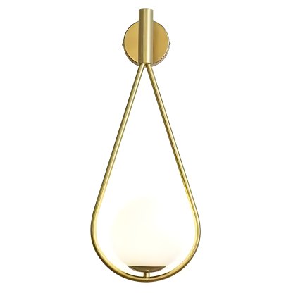 Toollight, fali lámpa 1xE27, G094-1W, arany-fehér, OSW-09719