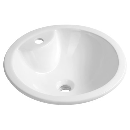 Aqualine, SHIPRA kerámia mosogató, süllyesztett, átmérő 46cm, fehér, NP564