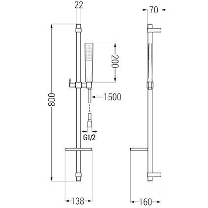 48625 2 mexen sprchovy set dq72 cierna 785724581 70