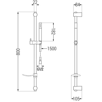 48805 2 mexen sprchovy set df70 cierna 785704582 70