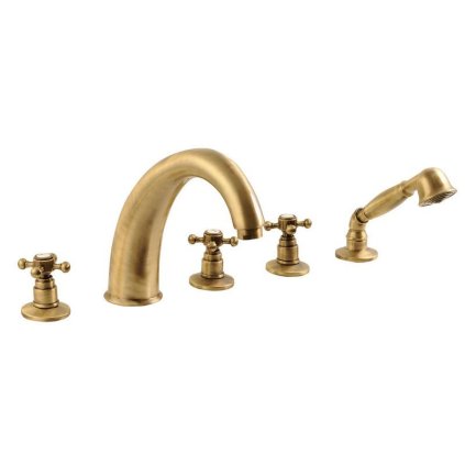 Reitano Rubinetteria, ANTEA ötelemes csaptelep kád peremhez, bronz, 3316