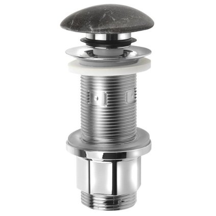 Sapho, BLOK mosdó kifolyó 5/4", kattanásos, matt sötét kődugó, 2401-911