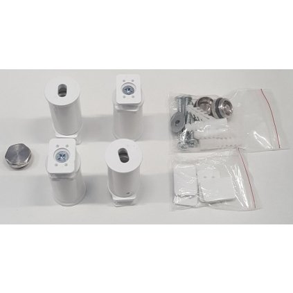 Sapho, JALOUSI szerelőkészlet, 4 db-os tartó, fehér, ND1801-09