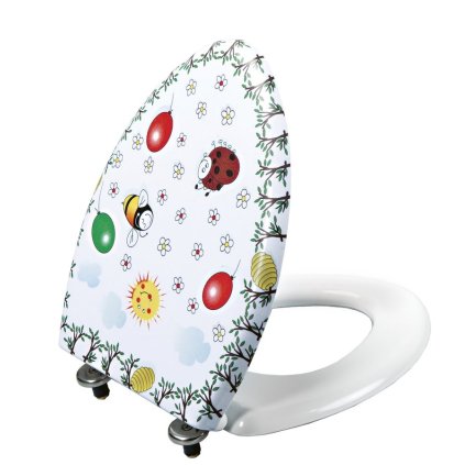 Sapho, KID WC ülőke, fém zsanérok, színes nyomtatás, KC0802.01.1