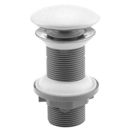 121827 sapho korek umywalkowy 5 4 click clack ceramiczny grzybek wys 20 70mm biela 38tp0161i