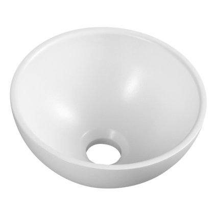 Sapho, MINOR kerek mosdó átm.26x11cm, munkalap, öntött márvány, fehér, MR260