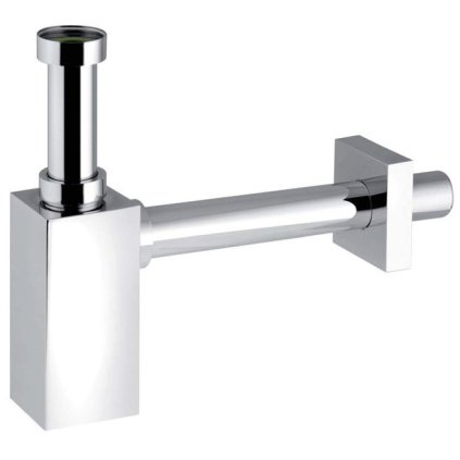 Sapho, PIQUADRATO mosdószifon 1'1 / 4, hulladék 32mm, króm, 0510OT25K7