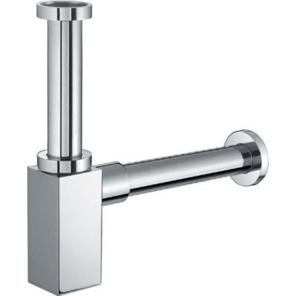 Sapho, mosdószifon 5/4 ', hulladék 32 mm, négyzet, króm, SI411