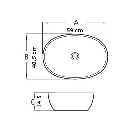 51685 mexen viki umyvadlo 59x40 cm cierna 21056070