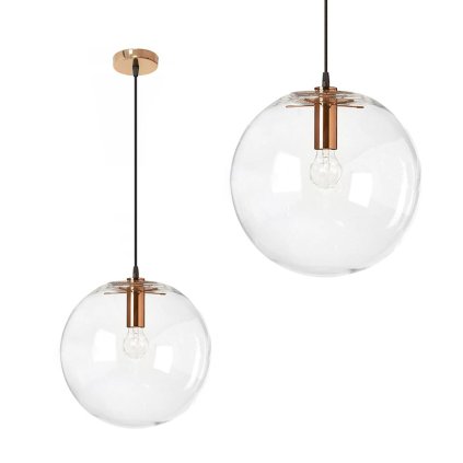 169242 8 toolight zavesne sklenene stropne svietidlo lassi 30 cm 1xe27 ruzove zlato osw 00132