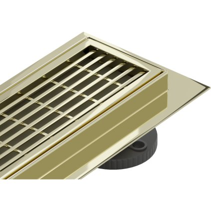 Mexen Flat M33 rozsdamentes acél zuhanyfolyó 50 cm, arany, 1533050-15