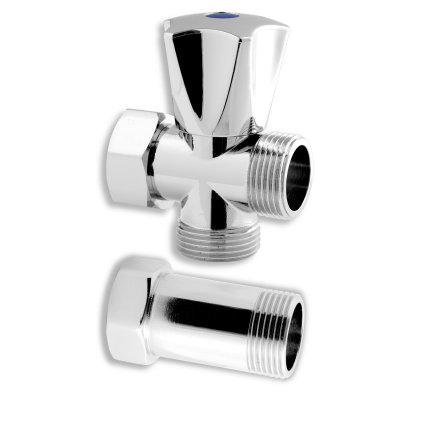 Novaservis, Mosógép szelep távtartóval 3/4 "x3 / 4" x3 / 4", CF3019